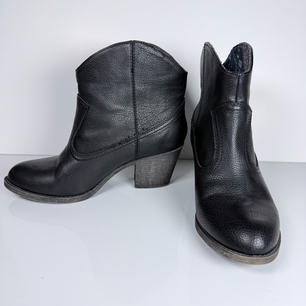 K9 Rocket Dog Black Ankle Western Cowgirl Cowboy Womens Boots Size 7 /2